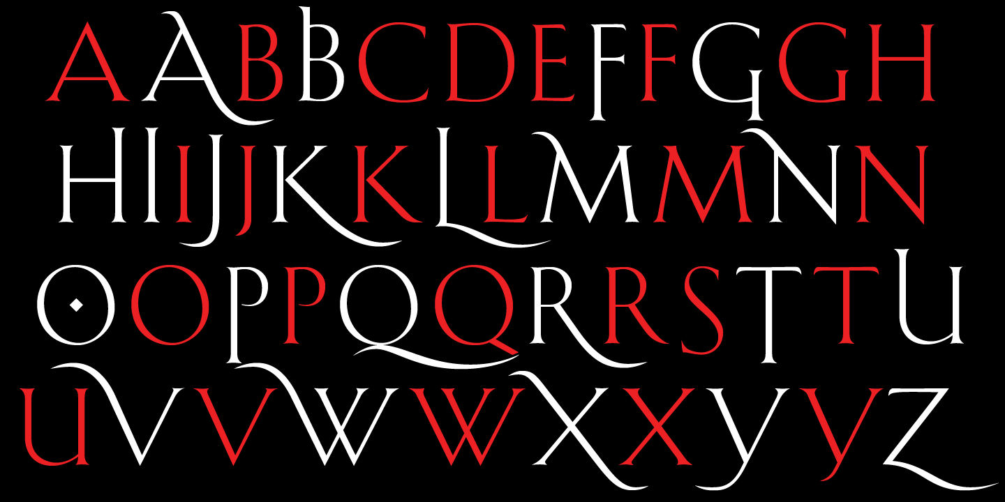 Пример шрифта Shango Medium